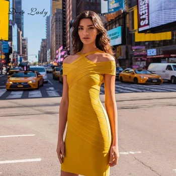 Deer Lady 2019 New Yellow Off Shoulder Bandage Dress Women Sexy Bodycon Bandage Dress Club Celebrity Evening Runway Party Dress
Deer Lady 2019 New Yellow Off Shoulder Bandage Dress Women Sexy Bodycon Bandage Dress Club Celebrity Evening Runway Party Dress