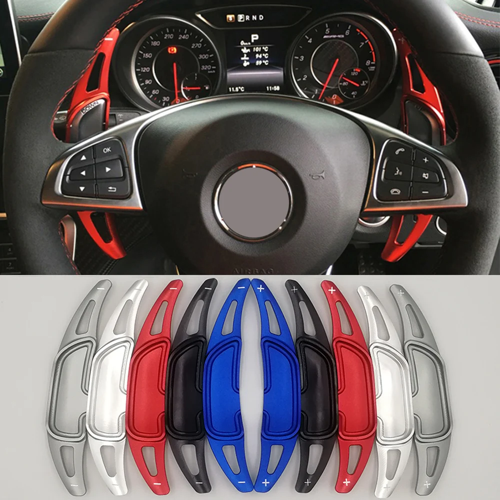 Steering wheel shift paddle for Mercedes-Benz C E GLC S-class AMG A45 GLS63 CLA45 GLE63 quick shift extender car styling sticker
Steering wheel shift paddle for Mercedes-Benz C E GLC S-class AMG A45 GLS63 CLA45 GLE63 quick shift extender car styling sticker