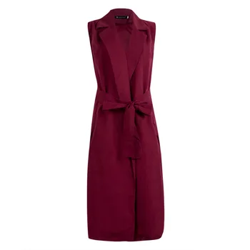 Spring And Summer New Female Wild Solid Color Long Cardigan Coat V-Neck Sleeveless Cardigans The Vest Sleeveless Jacket
Spring And Summer New Female Wild Solid Color Long Cardigan Coat V-Neck Sleeveless Cardigans The Vest Sleeveless Jacket