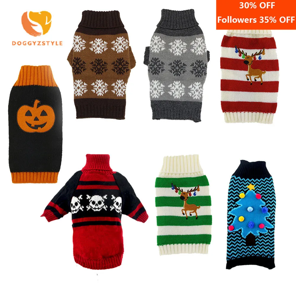 Knitting Crochet Turtleneck Dog Sweater Clothes for Dachshunds Warm Winter Warm Pullover for Small Dogs Christmas Cat Sweater
Knitting Crochet Turtleneck Dog Sweater Clothes for Dachshunds Warm Winter Warm Pullover for Small Dogs Christmas Cat Sweater