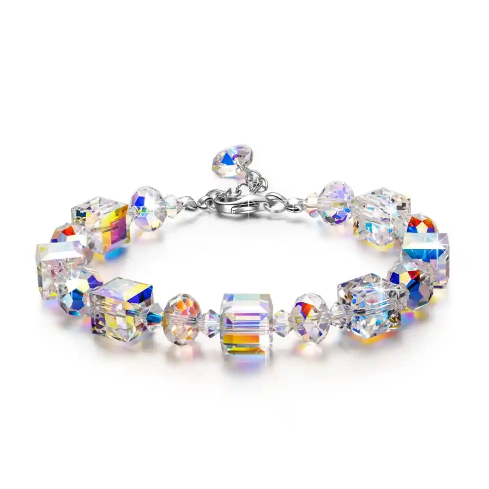 swarovski crystals 925 sterling silver christmas bracelet gifts