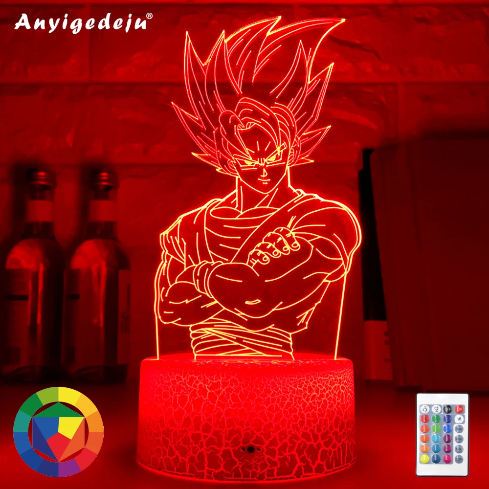 New Dragon Ball Lamp Goku Figure Child Bedroom Decor Nightlight Cool Kids Birthday Gift Anime Gadget Led Night Light 3d Illusion
New Dragon Ball Lamp Goku Figure Child Bedroom Decor Nightlight Cool Kids Birthday Gift Anime Gadget Led Night Light 3d Illusion
