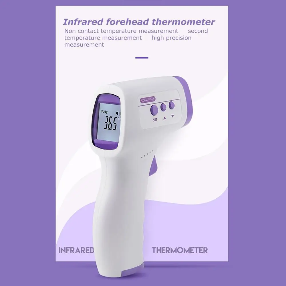 Baby Adult Digital Electronic Temperature LCD Infrared Body Thermometer Non-Contact Temperature Meter Pyrometer Laser Point Gun
Baby Adult Digital Electronic Temperature LCD Infrared Body Thermometer Non-Contact Temperature Meter Pyrometer Laser Point Gun