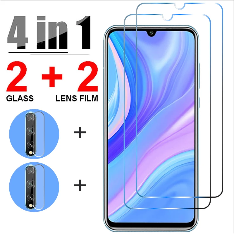 4in1 с мятой текстурой и защитное покрытие для экрана Huawei P40 Lite E 5G P20 Pro закаленное