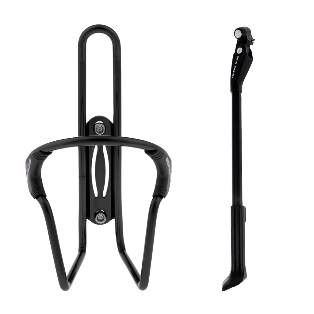 Adjustable Bike Bicycle Side Stand Kickstand 35cm-41cm/13-16 inch with Aluminum Alloy Water Bottle Cage Rack Holder Adjustable Bike Bicycle Side Stand Kickstand 35cm-41cm/13-16 inch with Aluminum Alloy Water Bottle Cage Rack Holder