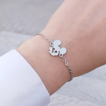 10pcs Animal Jewelry Cartoon Mouse Ear Charm Bracelet For Women Moda Masculina Gold Ketting Stainless Steel Bracelets
10pcs Animal Jewelry Cartoon Mouse Ear Charm Bracelet For Women Moda Masculina Gold Ketting Stainless Steel Bracelets