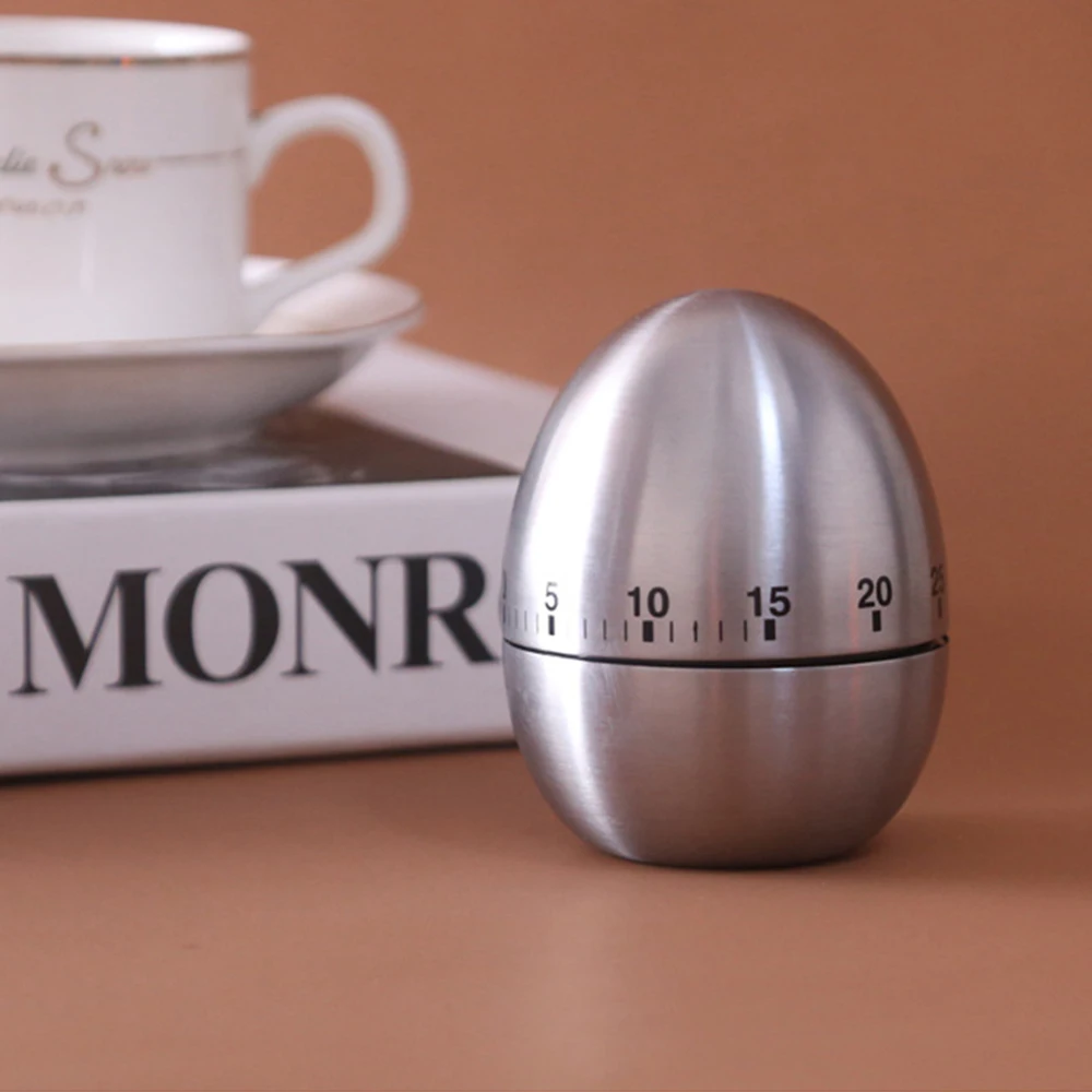 Stainless Steel Egg Timer Home Kitchen Alarm Clock Countdown Egg Mechanical Time Reminder For Cooking Baking Studying
Stainless Steel Egg Timer Home Kitchen Alarm Clock Countdown Egg Mechanical Time Reminder For Cooking Baking Studying