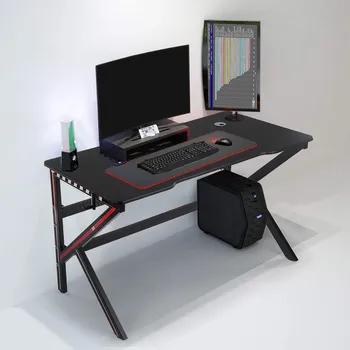 Gaming Desk,47.2"Home Office Computer Desk, R Shaped Large Gamer Workstation PC Table with Cup Holder Headphone Hook
Gaming Desk,47.2"Home Office Computer Desk, R Shaped Large Gamer Workstation PC Table with Cup Holder Headphone Hook