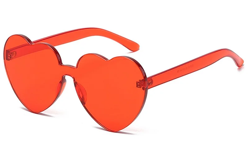 Oversized Herz Sonnenbrille Für Damen Uv Schutz Candy Farben_voghion.com