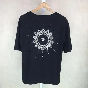 New Summer Black T-shirt Women Short Sleeve Beading Casual Tees
New Summer Black T-shirt Women Short Sleeve Beading Casual Tees