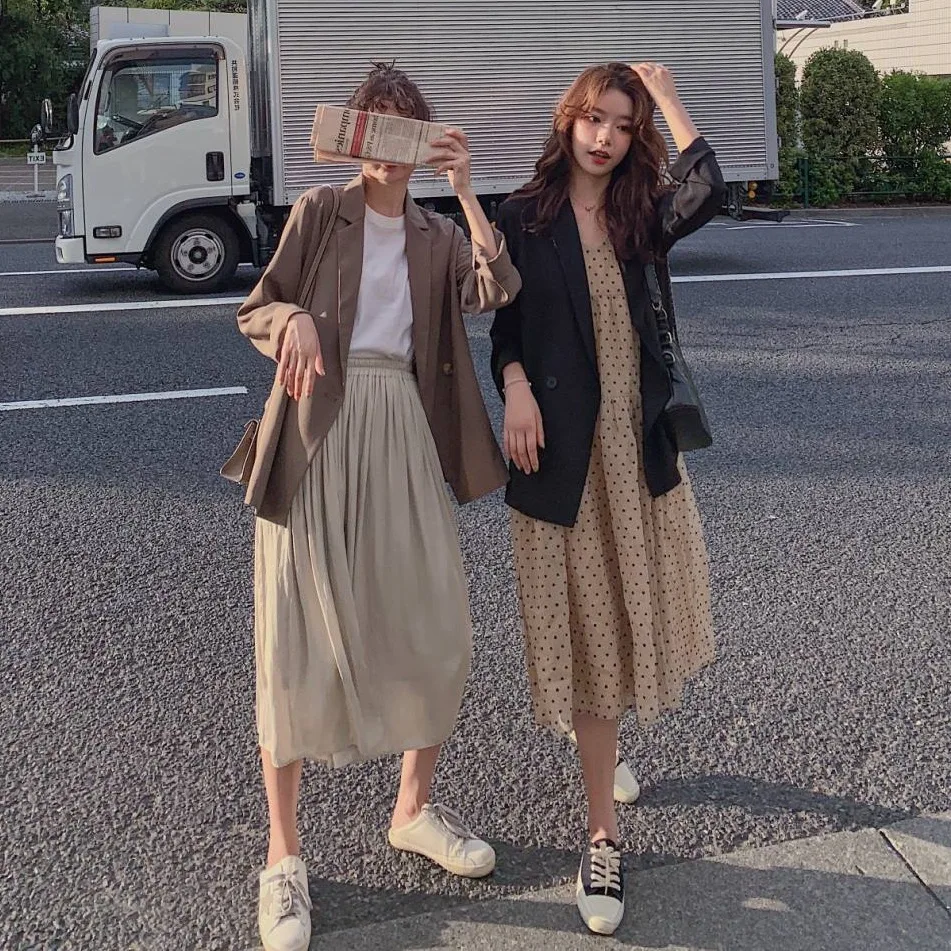 Photo Shoot Main Push CHIC Vertical Pendant Textured Slimming Black And White with Pattern Small Suit Double Breasted Loose-Fit
Photo Shoot Main Push CHIC Vertical Pendant Textured Slimming Black And White with Pattern Small Suit Double Breasted Loose-Fit