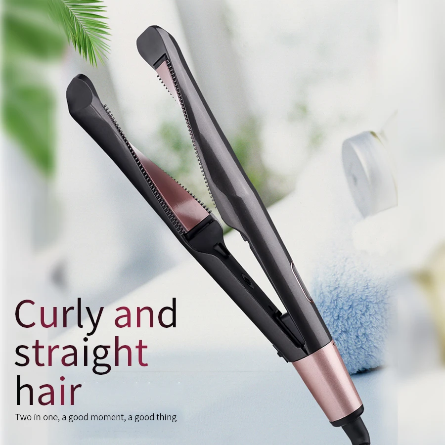 Professional Hair Straightener LED Salon Flat Iron Twisted Plate 2 in 1 Ceramic Curling Iron hair curler for All Hair Types
Professional Hair Straightener LED Salon Flat Iron Twisted Plate 2 in 1 Ceramic Curling Iron hair curler for All Hair Types