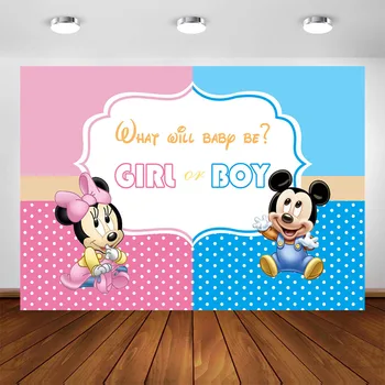 Boy or Girl Party Decoration Banner Background Minnie Mouse Gender Reveal Photography Backdrop Pink or Blue Photo Backdrop
Boy or Girl Party Decoration Banner Background Minnie Mouse Gender Reveal Photography Backdrop Pink or Blue Photo Backdrop