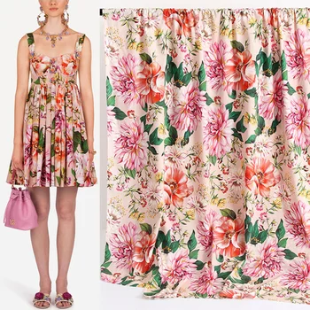 2YDS/Lot 2020 Spring/ Summer Italian Flower Printed Polyester Fabric Digital Printed Cotton Fabric Fashion Fabrics DIY Dresses
2YDS/Lot 2020 Spring/ Summer Italian Flower Printed Polyester Fabric Digital Printed Cotton Fabric Fashion Fabrics DIY Dresses