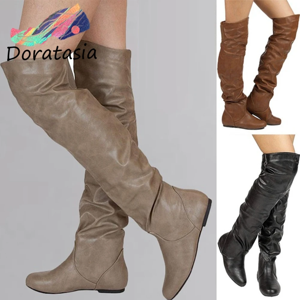 2020 New INS Hot 34-48 slip-on Knee High Boots Women 2020 Autumn Mature Pleated Boots Casual Low Heels Shoes Woman
2020 New INS Hot 34-48 slip-on Knee High Boots Women 2020 Autumn Mature Pleated Boots Casual Low Heels Shoes Woman