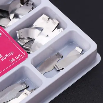 36 pcs Dental Saddle Contoured Metal Matrices Matrix Universal Kit with Spring Clip A0NC
36 pcs Dental Saddle Contoured Metal Matrices Matrix Universal Kit with Spring Clip A0NC