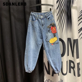 Loose-Fit Jeans Women's Spring Autumn New High Waist Sequin Harem Pants Girls Students Loose Denim Pants Jeans Mujer
Loose-Fit Jeans Women's Spring Autumn New High Waist Sequin Harem Pants Girls Students Loose Denim Pants Jeans Mujer