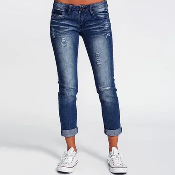 Fashion Women's Middle-waisted Buttons Jeans Pencil Pants Long Pants Trousers Jeans for Women High Elastic Stretch denim
Fashion Women's Middle-waisted Buttons Jeans Pencil Pants Long Pants Trousers Jeans for Women High Elastic Stretch denim
