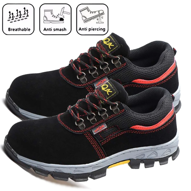 FZNYL Men Safety Shoes Breathable Mesh Steel Toe Non-slip Insulation Boots Construction Site Essential Protective Footwear
FZNYL Men Safety Shoes Breathable Mesh Steel Toe Non-slip Insulation Boots Construction Site Essential Protective Footwear