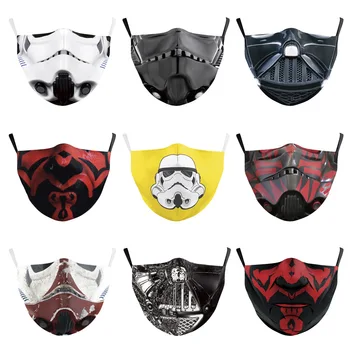 3D Star Wars Face Mask Printing Dust-proof Smog-proof Washable and Reusable Adult Protective Mask PM2.5 Filter Party Mask
3D Star Wars Face Mask Printing Dust-proof Smog-proof Washable and Reusable Adult Protective Mask PM2.5 Filter Party Mask
