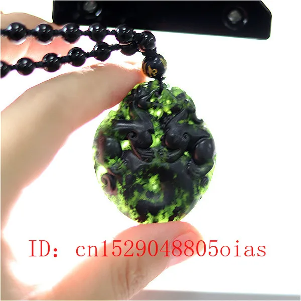 Natural Black Green Chinese Jade Tiger Pendant Beads Necklace Charm Jewelry Obsidian Accessories Carved Amulet Gifts for Men Her
Natural Black Green Chinese Jade Tiger Pendant Beads Necklace Charm Jewelry Obsidian Accessories Carved Amulet Gifts for Men Her