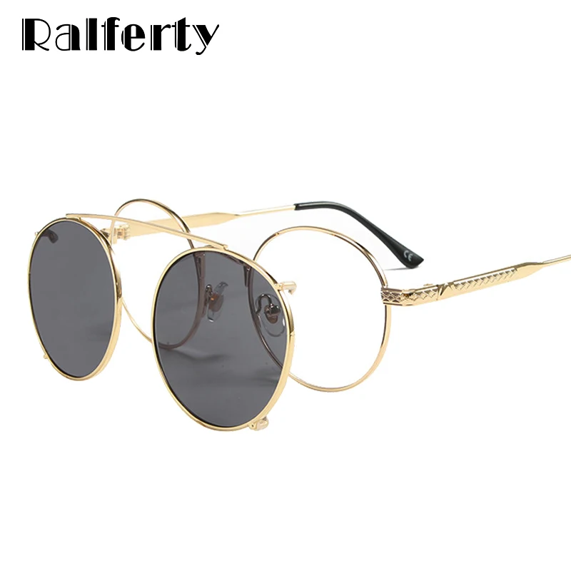 Ralferty 2 In 1 Women's Sunglasses Round Clip On Glasses Retro Prescription Optical Lens Frames Man zonnebril dames oculos D085
Ralferty 2 In 1 Women's Sunglasses Round Clip On Glasses Retro Prescription Optical Lens Frames Man zonnebril dames oculos D085