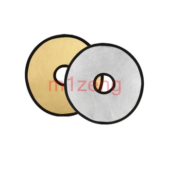30cm 2 in 1 Gold Silver Hollow Circular Round Lens-Mount Portable Folding Light flash Reflector for Photograph Photo Studio
30cm 2 in 1 Gold Silver Hollow Circular Round Lens-Mount Portable Folding Light flash Reflector for Photograph Photo Studio