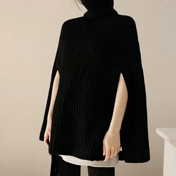 Z Pullover Woman Long Sweaters Autumn Winter Loose Lazy Wind High Collar Cloak Bat Sleeves Sweater Women Pull Femme 2019
Z Pullover Woman Long Sweaters Autumn Winter Loose Lazy Wind High Collar Cloak Bat Sleeves Sweater Women Pull Femme 2019