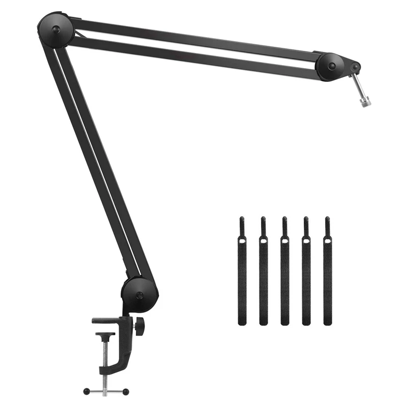 Microphone Stand Swivel Mount Studio Suspension Mic Clip Adjustable Boom Studio Scissor Arm, Spring Built-In Stand
Microphone Stand Swivel Mount Studio Suspension Mic Clip Adjustable Boom Studio Scissor Arm, Spring Built-In Stand