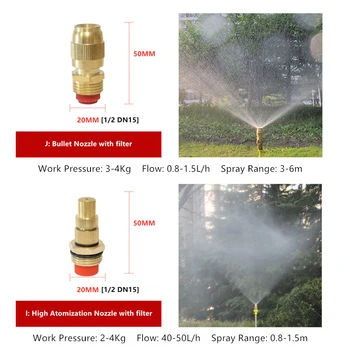 Atomizing Nozzle with Filter Brass Humidifying Lawn Garden Sprinkler Dust Cool micro jet Mist agricultural Sprayer Irrigation
Atomizing Nozzle with Filter Brass Humidifying Lawn Garden Sprinkler Dust Cool micro jet Mist agricultural Sprayer Irrigation