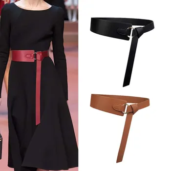 2020 New Black Wide Corset Leather Belt Female Tie Waistband thin brown Bow leisure Belts for Women Wedding Dress Waistband Lady
2020 New Black Wide Corset Leather Belt Female Tie Waistband thin brown Bow leisure Belts for Women Wedding Dress Waistband Lady