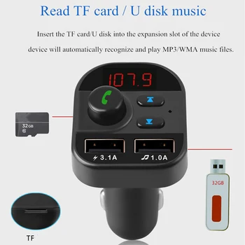 Double USB Car Charger Car Bluetooth MP3 Player FM Transmitter Receiver Handsfree Call Support TF TXTB1
Double USB Car Charger Car Bluetooth MP3 Player FM Transmitter Receiver Handsfree Call Support TF TXTB1