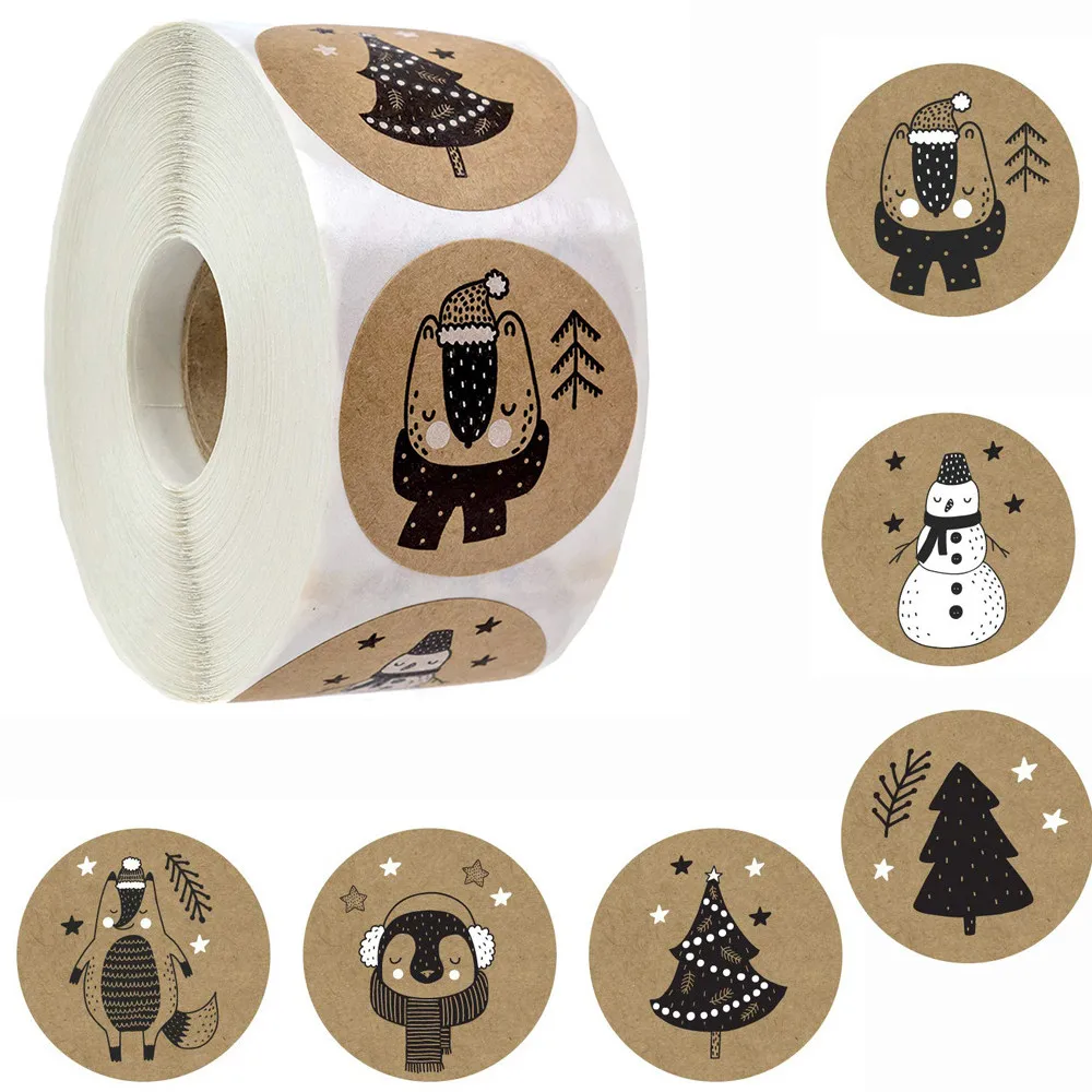 Black & White Merry Christmas Stickers 500pcs Animals Snowman Trees Decorative Stickers Wrapping Gift Box Label Christmas Tags
Black & White Merry Christmas Stickers 500pcs Animals Snowman Trees Decorative Stickers Wrapping Gift Box Label Christmas Tags