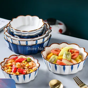Japanese Tableware Household Ceramic Fruit Salad Bowl Creative Baking Tray Net Red Personality Large Soup Bowl Single
Japanese Tableware Household Ceramic Fruit Salad Bowl Creative Baking Tray Net Red Personality Large Soup Bowl Single