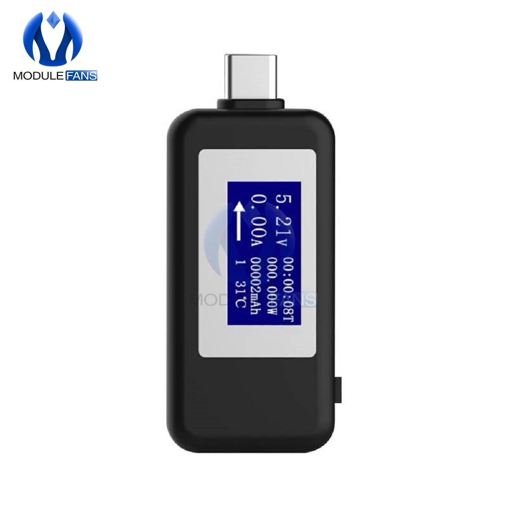 Tester DC Digital Voltmeter Amperimetro Voltage Current Meter Ammeter Detector Power Bank Charger Indicator Type-c USB
Tester DC Digital Voltmeter Amperimetro Voltage Current Meter Ammeter Detector Power Bank Charger Indicator Type-c USB