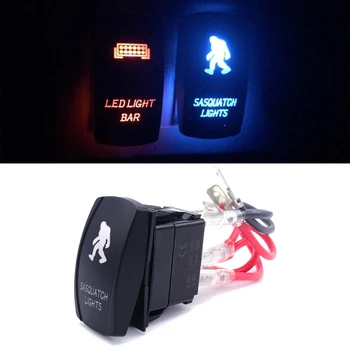 Laser LED Rocker Switch Blue Universal Sasquatch Lights ON-OFF 12V 20A Fit Cars, Trucks, UTV, ATV, Boat, Tractor, Auto, 4x4, 4WD
Laser LED Rocker Switch Blue Universal Sasquatch Lights ON-OFF 12V 20A Fit Cars, Trucks, UTV, ATV, Boat, Tractor, Auto, 4x4, 4WD