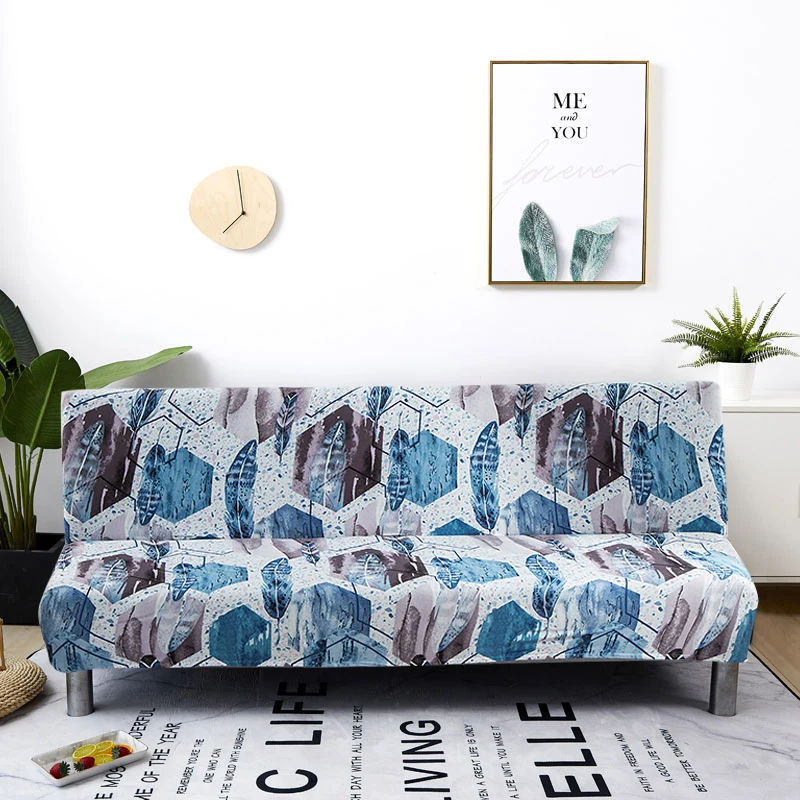 Housse extensible pour canapé et lit pliant, pour siège, sans accoudoirs, moderne, pour une longueur de 160 à 190cm, tout compris Housse extensible pour canapé et lit pliant, pour siège, sans accoudoirs, moderne, pour une longueur de 160 à 190cm, tout compris