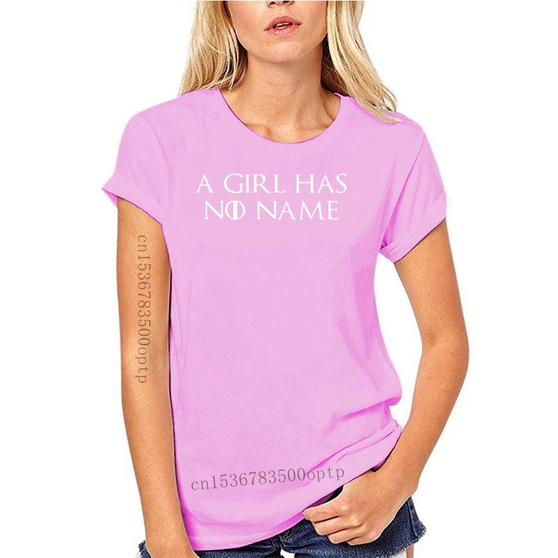 Фото Женские футболки с принтом A GIRL без имени Арья рубашки СТАРКОВ цитата Get рубашка