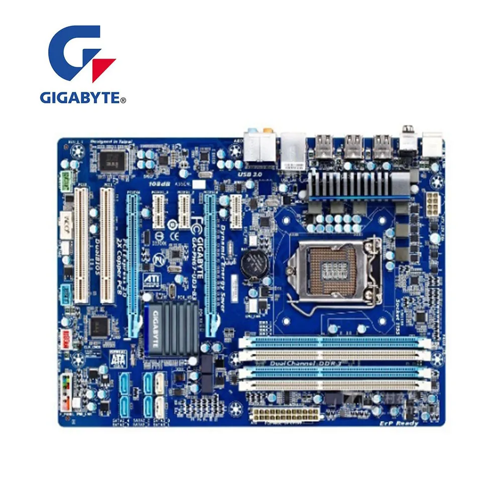 Оригинал для Gigabyte GA PH67 UD3 B3 настольная материнская плата H67 LGA 1155 DDR3 100% Полная