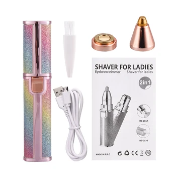 2 In 1 USB Rechargeable Epilator Female Eyebrow Trimmer Lady Hair Remover Electric Lady Shaver Depilador Depilator Razor Trimmer
2 In 1 USB Rechargeable Epilator Female Eyebrow Trimmer Lady Hair Remover Electric Lady Shaver Depilador Depilator Razor Trimmer