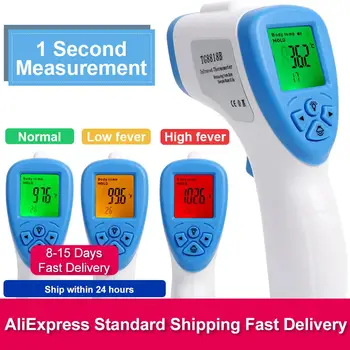 Non-contact Infrared Thermometer High Precision for Baby Adult LCD Display Digital Forehead Thermometer Gun Health Monitor
Non-contact Infrared Thermometer High Precision for Baby Adult LCD Display Digital Forehead Thermometer Gun Health Monitor