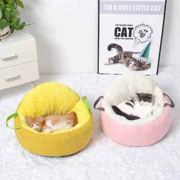 Pet Cat Bed House Winter Warm Foldable Round Cute Dog Bed Plush Soft Kennel Sleeping Bag Puppy Cushion Mat for Cat Dog Supplies
Pet Cat Bed House Winter Warm Foldable Round Cute Dog Bed Plush Soft Kennel Sleeping Bag Puppy Cushion Mat for Cat Dog Supplies