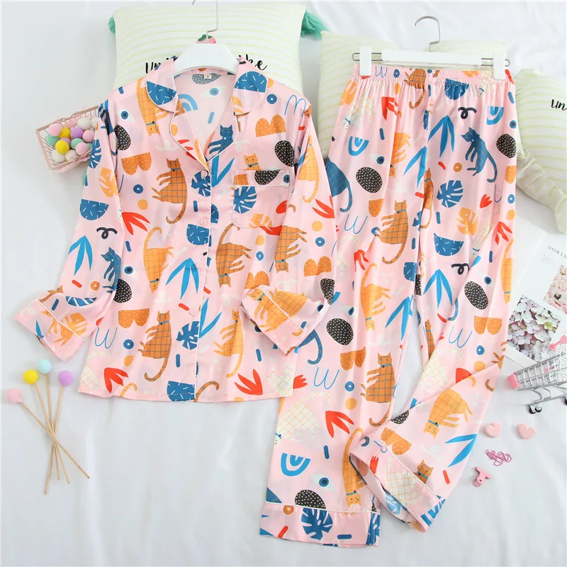 New Spring And Summer Generous Printing Pajamas Set Home Casual Two-Piece Fresh And Lovely Home Service Women
New Spring And Summer Generous Printing Pajamas Set Home Casual Two-Piece Fresh And Lovely Home Service Women