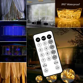 3*3M 300LED USB Fairy Led String Light Curtain Light Remote Control Colorful Light String For Wedding Party Curtain Decoration
3*3M 300LED USB Fairy Led String Light Curtain Light Remote Control Colorful Light String For Wedding Party Curtain Decoration