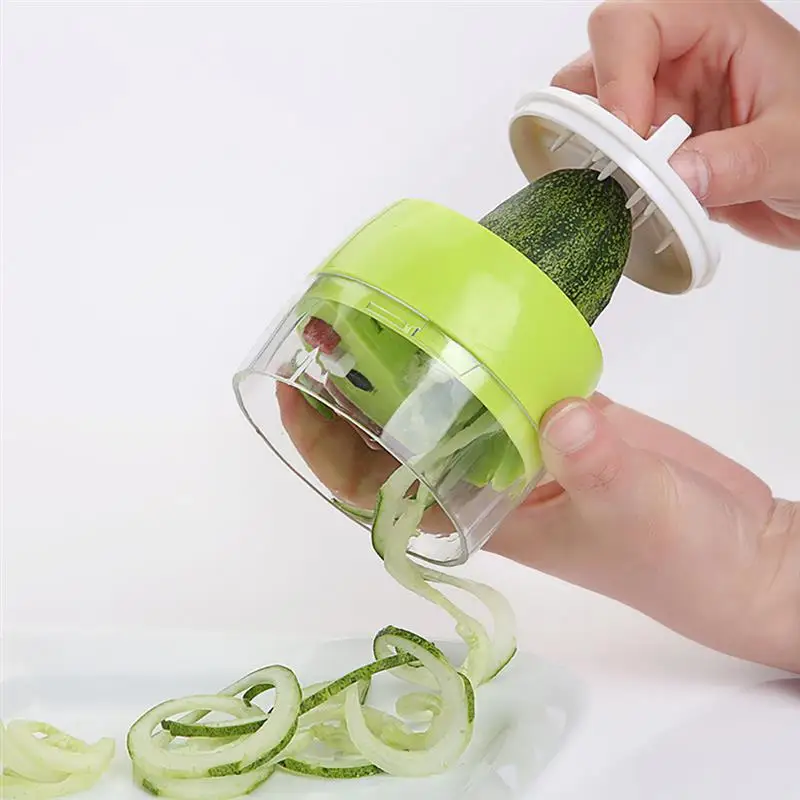 Handheld Spiralizer 4-In-1 Vegetable Slicer Veggie Spiral Slicer Salad Carrot Fruit Cucumber Zucchini Shredder Kitchen Accessory
Handheld Spiralizer 4-In-1 Vegetable Slicer Veggie Spiral Slicer Salad Carrot Fruit Cucumber Zucchini Shredder Kitchen Accessory