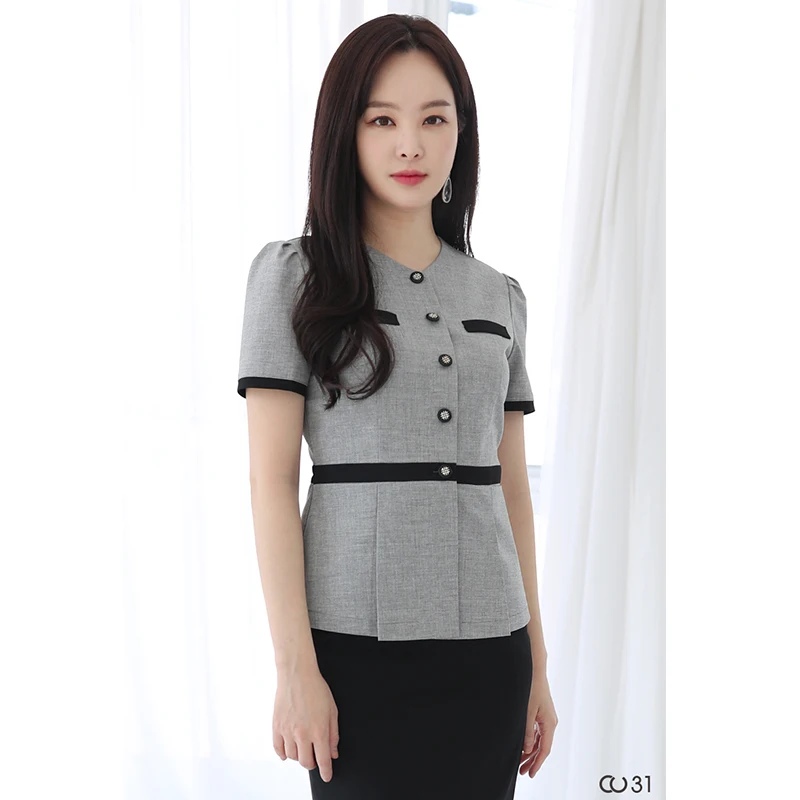 Cosmetologist set stylish temperament high-end professional dress Korean version of the hotel manager front desk uniform
Cosmetologist set stylish temperament high-end professional dress Korean version of the hotel manager front desk uniform