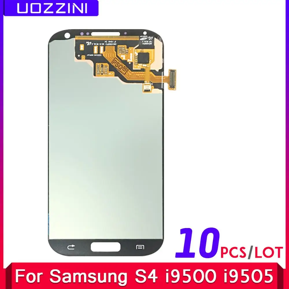 10 Pcs/Lot Super AMOLED For Samsung Galaxy S4 i9500 i9505 i9506 i337 LCD Display Touch Screen Digitizer Assembly 
10 Pcs/Lot Super AMOLED For Samsung Galaxy S4 i9500 i9505 i9506 i337 LCD Display Touch Screen Digitizer Assembly
