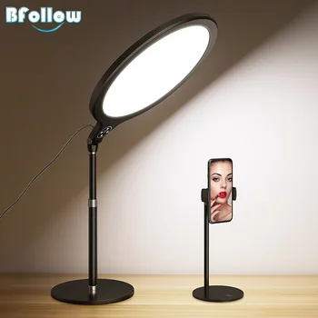 BFOLLOW 10" 14" Professional Soft Ring Panel Light LED USB with Phone Holder Stand Streaming for Youtube Makeup Video Tiktok
BFOLLOW 10" 14" Professional Soft Ring Panel Light LED USB with Phone Holder Stand Streaming for Youtube Makeup Video Tiktok