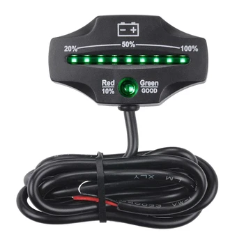12V 24V LED Lead Acid Storage Battery Indicator Gauge Battery Level Monitor for Golf Carts Marine Motorcycle Truck Forklift
12V 24V LED Lead Acid Storage Battery Indicator Gauge Battery Level Monitor for Golf Carts Marine Motorcycle Truck Forklift