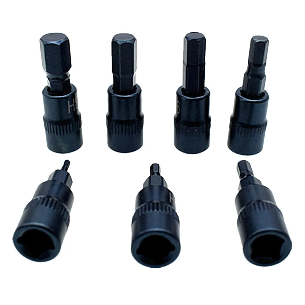 7 Piece Hex Allen Key Bit Socket Set 1/4" Square Drive H2 H3 H4 H5 H6 H7 H8 Hex Screwdriver Bits Socket Adapter Tools
7 Piece Hex Allen Key Bit Socket Set 1/4" Square Drive H2 H3 H4 H5 H6 H7 H8 Hex Screwdriver Bits Socket Adapter Tools